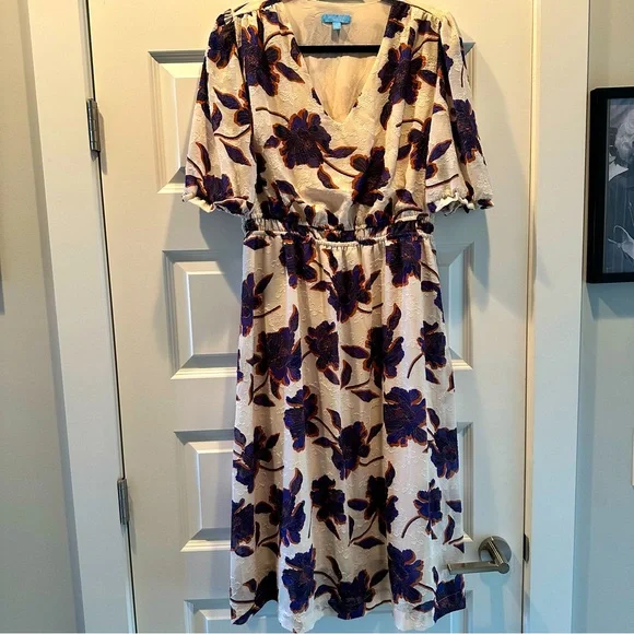 Draper James Stretchy Floral Dress WITH POCKETS - Picture 1 of 7